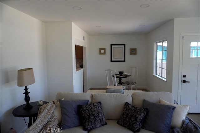 3565 Lashbrook Ave, Rosemead, CA 91770 - living room featuring baseboards and recessed lighting