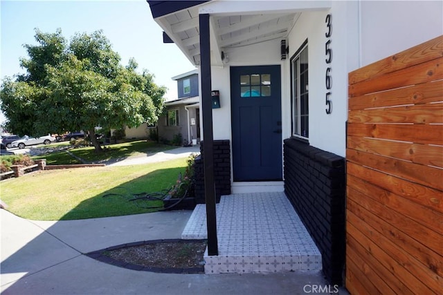3565 Lashbrook Ave, Rosemead, CA 91770 - property entrance featuring a lawn and stucco siding