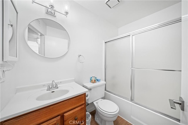 2608 W Grand Ave Unit B, Alhambra, CA 91801 - full bathroom featuring vanity and bath / shower combo with glass door