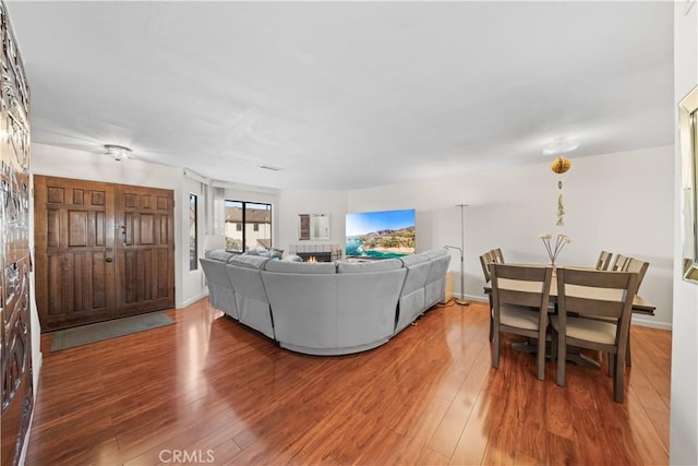 2608 W Grand Ave Unit B, Alhambra, CA 91801 - living room featuring wood finished floors