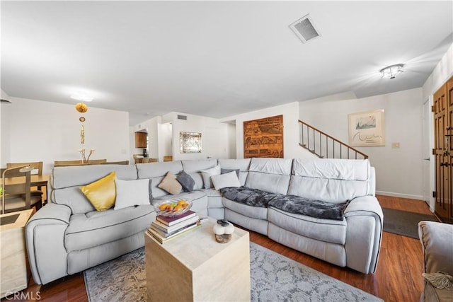 2608 W Grand Ave Unit B, Alhambra, CA 91801 - living area with wood finished floors and baseboards