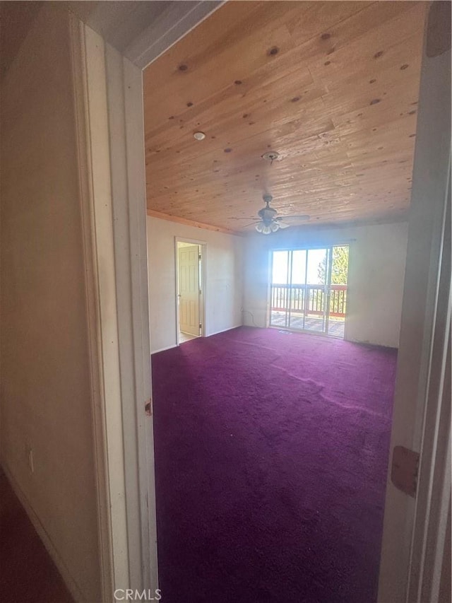 30134 Enchanted Way, Running Springs, CA 92382 - spare room featuring wooden ceiling and carpet floors