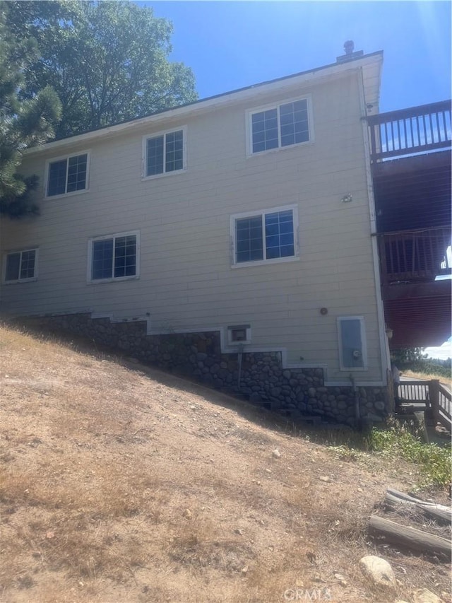 30134 Enchanted Way, Running Springs, CA 92382 - back of property featuring a balcony