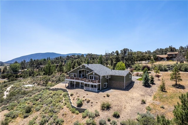 9401 Whispering Pines Rd, Frazier Park, CA 93225 - view from above of property featuring a mountainous background