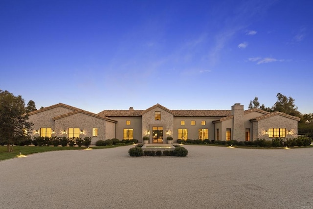17845 Via De Fortuna, Rancho Santa Fe, CA 92067 - mediterranean / spanish home with a chimney
