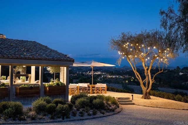 17845 Via De Fortuna, Rancho Santa Fe, CA 92067 - view of yard featuring a patio area