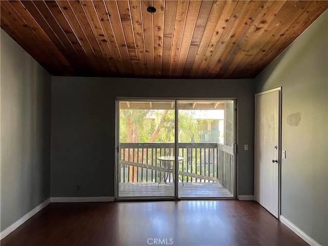 23240 Orange Ave Unit 8, Lake Forest, CA 92630 - empty room with wood finished floors and wooden ceiling