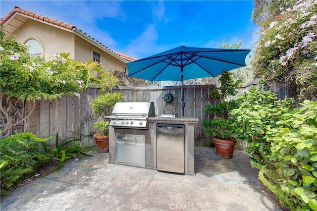 375 N 6th St, Grover Beach, CA 93433 - view of patio with exterior kitchen