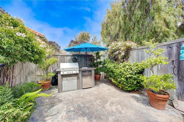 375 N 6th St, Grover Beach, CA 93433 - fenced backyard with grilling area and a patio area