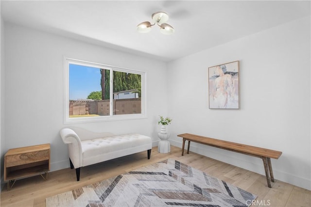 6611 Pickett Ave, Garden Grove, CA 92845 - sitting room featuring a chandelier and wood finished floors