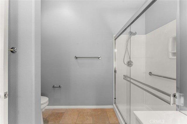 1790 N Forest Oaks Dr, Beaumont, CA 92223 - full bathroom featuring a stall shower and toilet