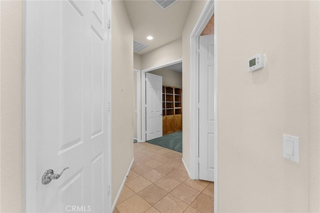 1790 N Forest Oaks Dr, Beaumont, CA 92223 - hallway with light tile patterned flooring and recessed lighting