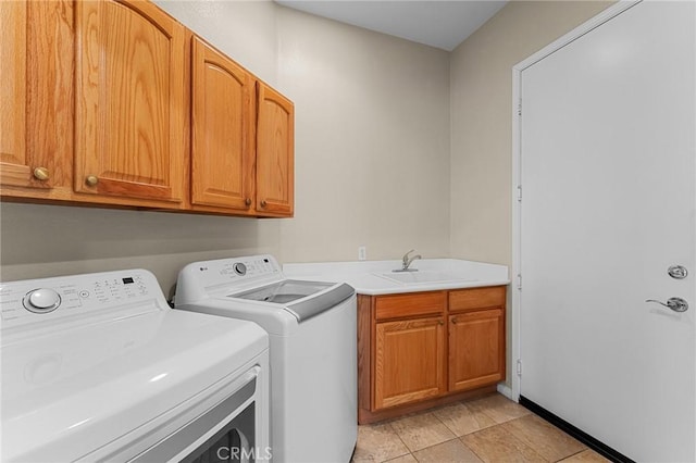 1790 N Forest Oaks Dr, Beaumont, CA 92223 - washroom featuring cabinet space and washer and clothes dryer