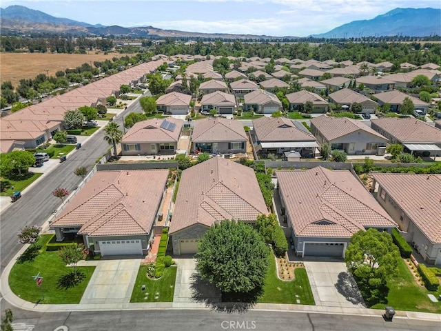 1790 N Forest Oaks Dr, Beaumont, CA 92223 - aerial view of residential area featuring a mountainous background