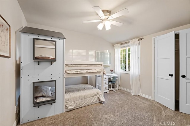 716 N Tulare Way, Upland, CA 91786 - carpeted bedroom featuring lofted ceiling and ceiling fan