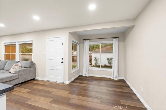716 N Tulare Way, Upland, CA 91786 - foyer entrance with recessed lighting and wood finished floors