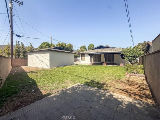 409 N Elwood Ave, Glendora, CA 91741 - fenced backyard with a patio and an outbuilding