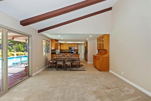 2287 Kemper Ave, Claremont, CA 91711 - dining room featuring light colored carpet and recessed lighting