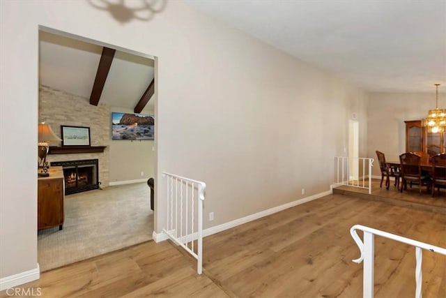 2287 Kemper Ave, Claremont, CA 91711 - interior space featuring wood finished floors and a large fireplace