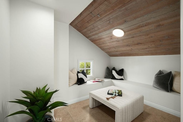 4411/2 Goldenrod Ave, Corona Del Mar, CA 92625 - living area featuring lofted ceiling and wooden ceiling