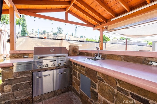 700 E Washington St Unit 143, Colton, CA 92324 - view of patio / terrace with a sink and exterior kitchen