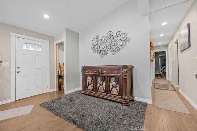 700 E Washington St Unit 143, Colton, CA 92324 - entryway with wood finished floors and recessed lighting