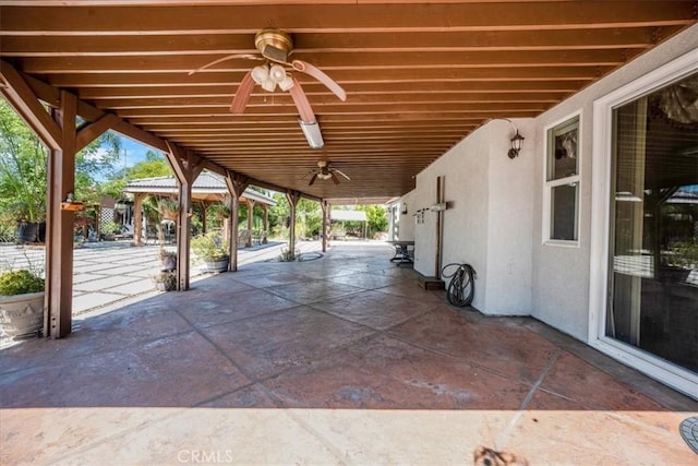 19247 Mountain Shadow Ln, Perris, CA 92570 - view of patio / terrace with ceiling fan