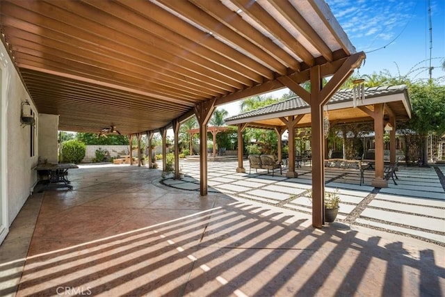 19247 Mountain Shadow Ln, Perris, CA 92570 - view of patio with a gazebo
