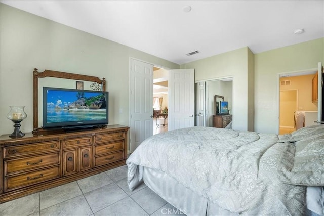 19247 Mountain Shadow Ln, Perris, CA 92570 - bedroom featuring light tile patterned flooring and a closet