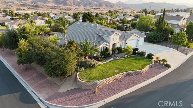 19247 Mountain Shadow Ln, Perris, CA 92570 - aerial view of residential area with a mountain backdrop