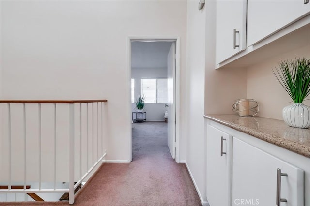 7302 Bright Ave Unit B, Whittier, CA 90602 - hallway with carpet and baseboards