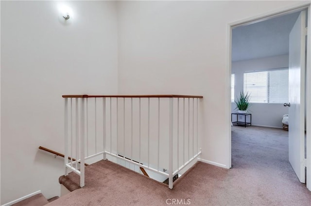 7302 Bright Ave Unit B, Whittier, CA 90602 - hallway with carpet flooring and baseboards