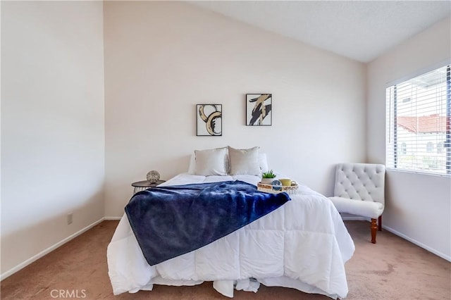 7302 Bright Ave Unit B, Whittier, CA 90602 - bedroom featuring carpet floors and vaulted ceiling