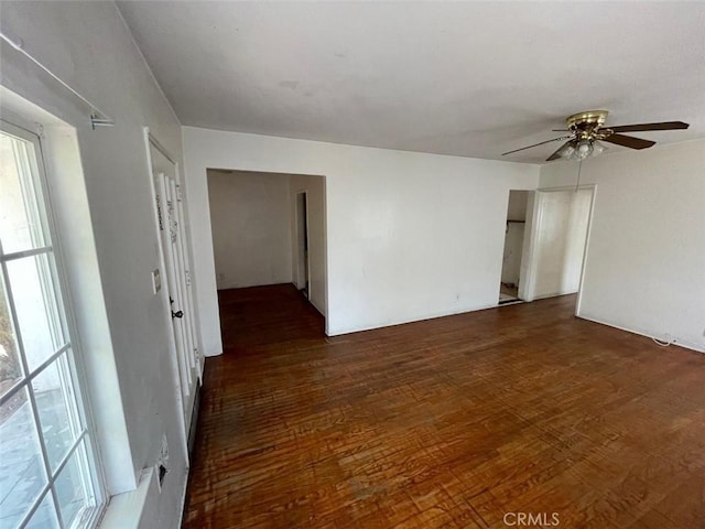 11250 Victory Blvd, North Hollywood, CA 91606 - spare room featuring wood finished floors and a ceiling fan