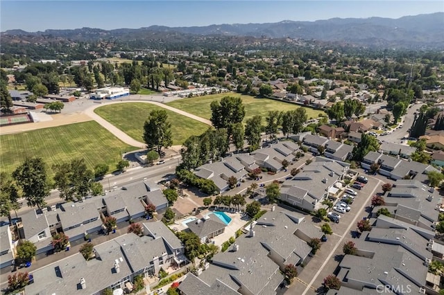 23130 Yvette Ln, Valencia, CA 91355 - aerial view of property's location featuring mountains and nearby suburban area