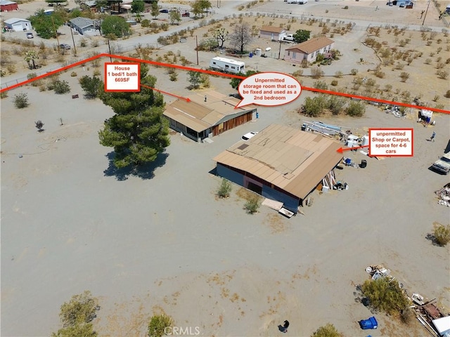 3938 Kreuer Rd, Phelan, CA 92371 - bird's eye view of a desert landscape