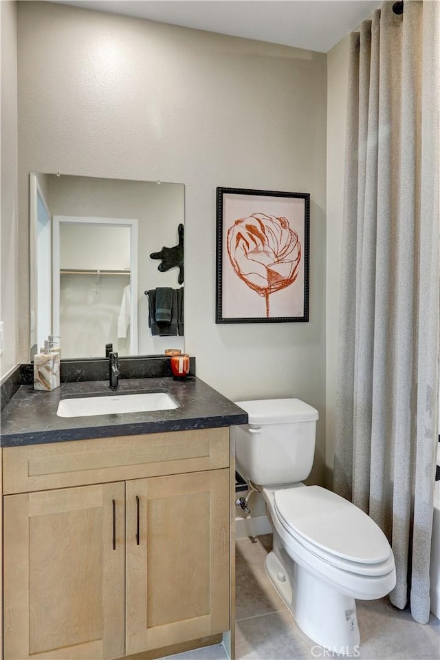 17163 Kent St, Hesperia, CA 92345 - bathroom with vanity and tile patterned flooring