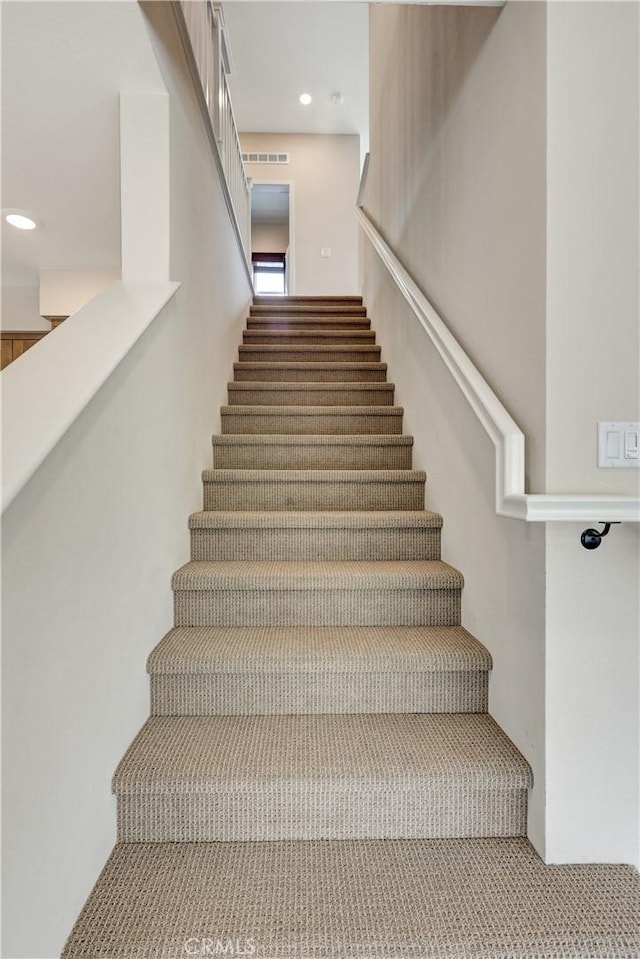 17163 Kent St, Hesperia, CA 92345 - stairs featuring recessed lighting