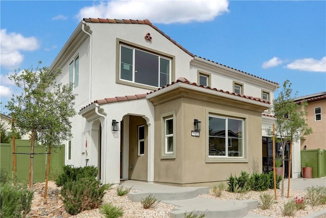 17163 Kent St, Hesperia, CA 92345 - mediterranean / spanish-style house with stucco siding and a tiled roof