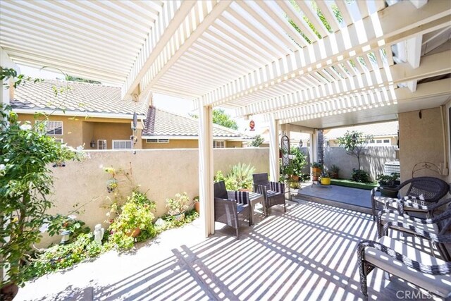 5260 W Palmer Dr, Banning, CA 92220 - view of patio / terrace with a pergola