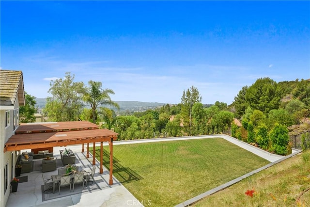 5025 Stonehaven Dr, Yorba Linda, CA 92887 - view of yard with outdoor lounge area and a patio area