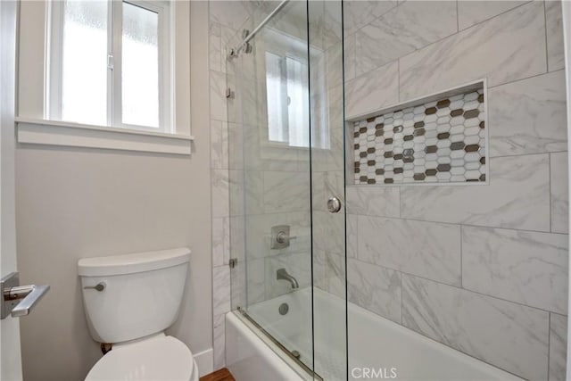 5025 Stonehaven Dr, Yorba Linda, CA 92887 - bathroom with toilet and bath / shower combo with glass door
