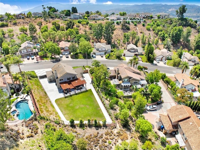 5025 Stonehaven Dr, Yorba Linda, CA 92887 - aerial view of residential area with a mountainous background