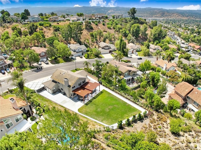 5025 Stonehaven Dr, Yorba Linda, CA 92887 - aerial perspective of suburban area featuring a mountain backdrop