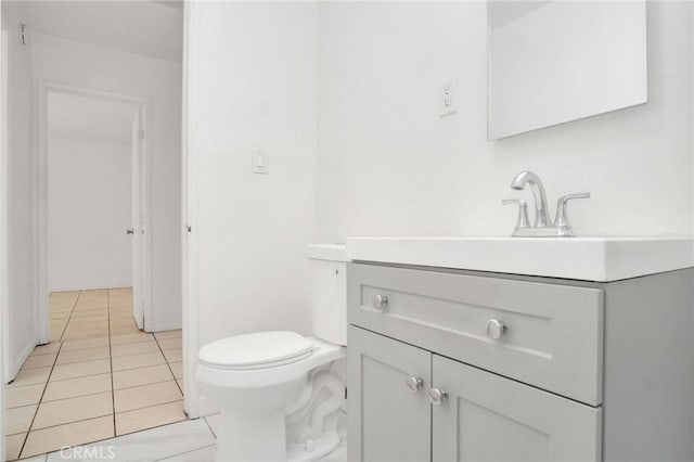 5327 N Rockvale Ave, Azusa, CA 91702 - half bath with vanity and tile patterned floors