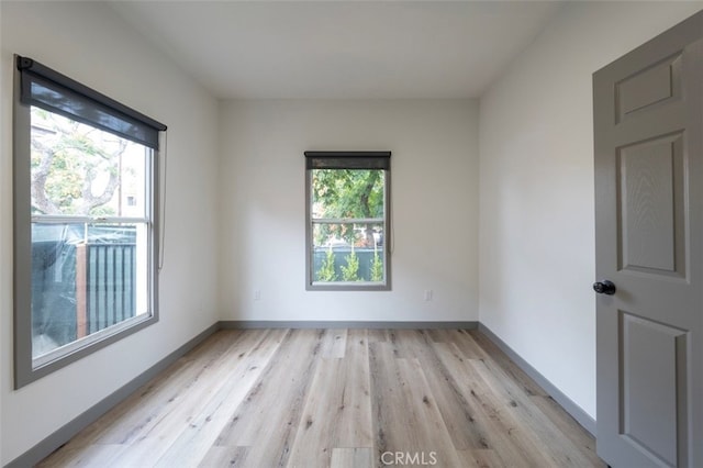 532 W 5th St, Long Beach, CA 90802 - unfurnished room with light wood-style floors and baseboards
