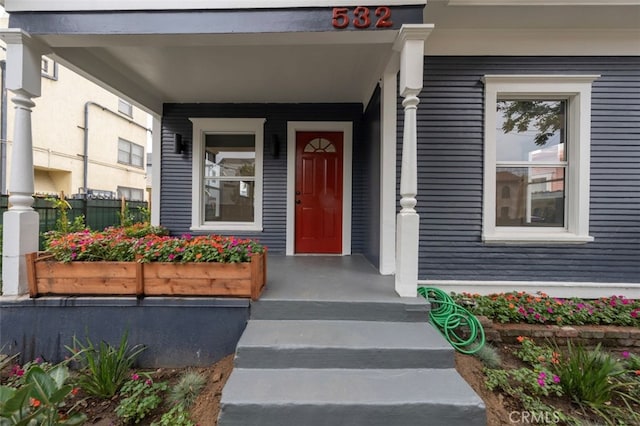 532 W 5th St, Long Beach, CA 90802 - doorway to property featuring a porch