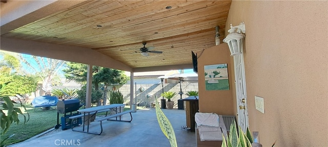 1605 S Birch St, Santa Ana, CA 92707 - view of patio / terrace featuring ceiling fan