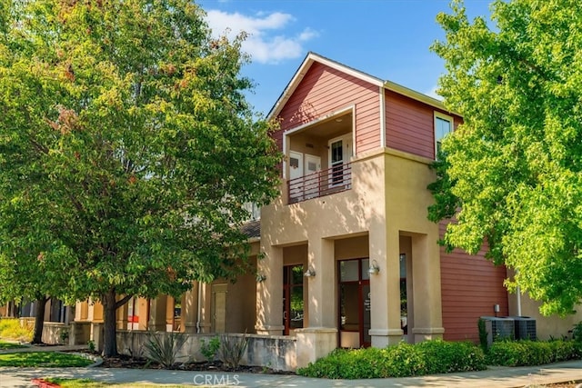 3591 Sacramento Dr Unit 208, San Luis Obispo, CA 93401 - view of front of home with a balcony and stucco siding