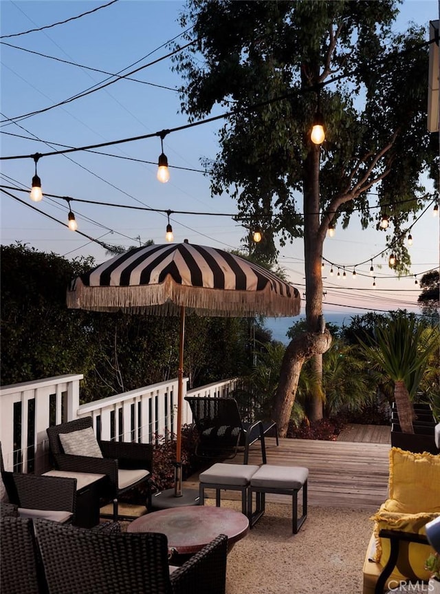 31907 9th Ave, Laguna Beach, CA 92651 - view of patio featuring a wooden deck